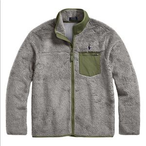 Polo Ralph Lauren - Fuzzy zip up sweater size M NEW